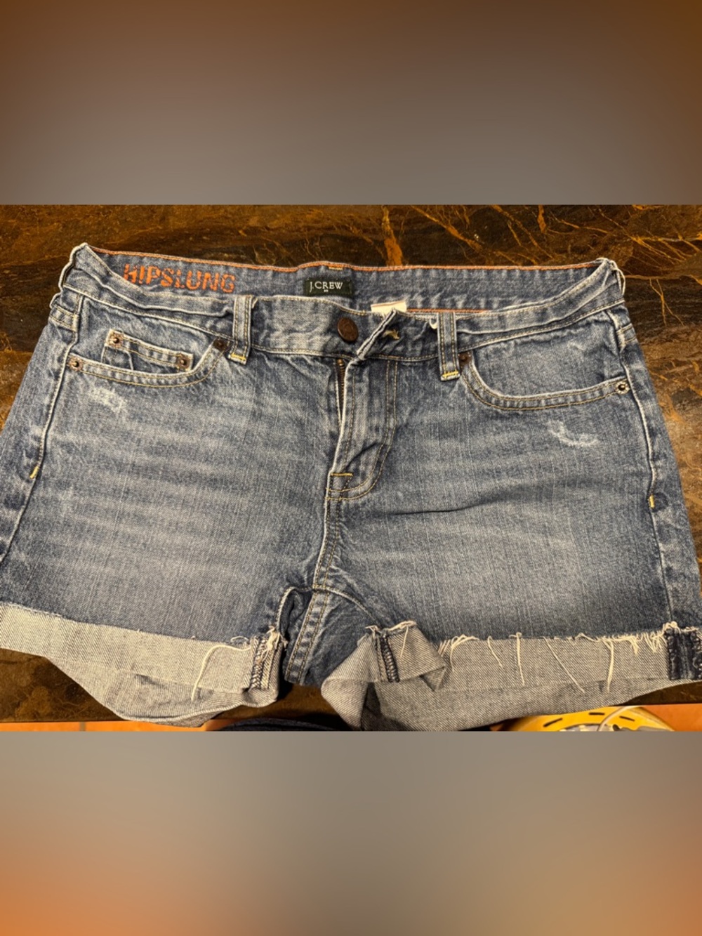 J. Crew Women’s Light Blue Relaxed Hipslung Jean / Denim Shorts